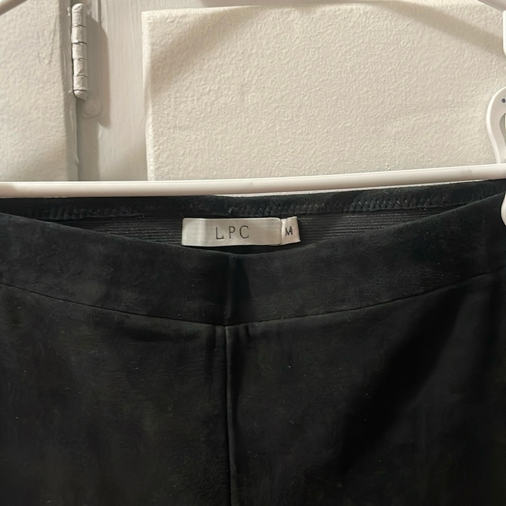 Black suede  leggings